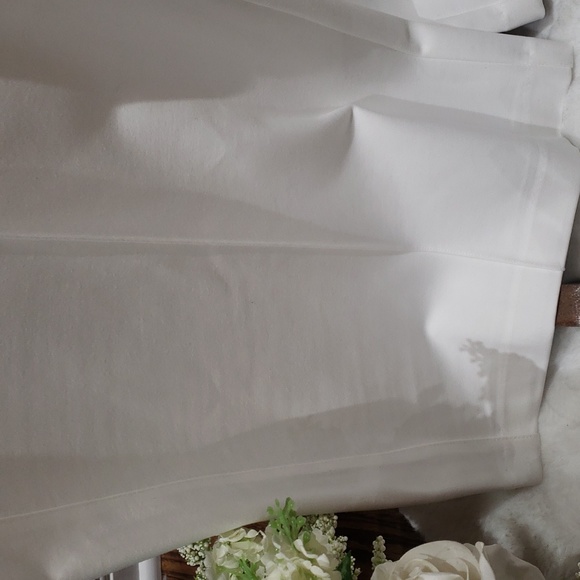 Nwt JNY white stretch pants wide legs high waist - Picture 5 of 12